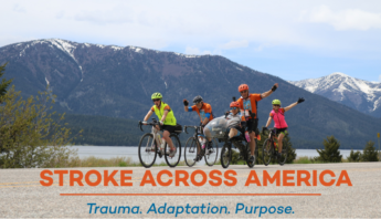 Thumbnail for the Stroke Across America documentary about trauma, adaptation, purpose, and stroke recovery.